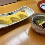 日本料理 鯛 - だし巻き卵、たこの柔らか煮