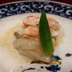 Isoda - 毛蟹に芋茎、ミニオクラ
