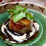 閑祥庵 禅紫 - 賀茂茄子のべっ甲餡掛け