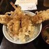 Hachimaki - 穴子海老天丼ごはん大盛り。