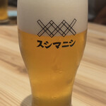 SUSHI MANISHI - 生ビール