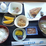 とびしま - 本日のオススメ定食♪朝めし定食★525円★温泉玉子は、先着限定サービスです。こちらは、私が食べました(-^〇^-)