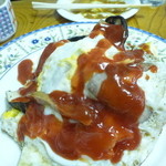 カレーコーナー三原 - ウィンナーエッグ　480円