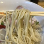福島壱麺 - 麺(濃厚鯛塩ラーメン)