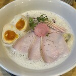 福島壱麺 - 濃厚鯛塩ラーメン(煮卵入り)