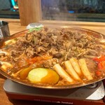 ヨンチャンプルコギ - グツグツ煮えたら食べましょう♪