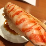 鮨 うえはら - 鮨 たむら　蒸しエビ
