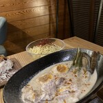 GINGA - 夏野菜の冷製胡麻つけ麺