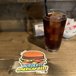 folk burgers&beers - アイスコーヒー・ステッカー