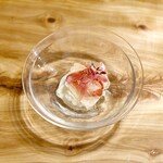 とんかつ 乃ぐち - スイカのジュレ ブッラータと生ハム