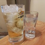 山電ガード下食堂 - エア乾杯