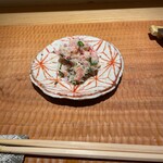 酒事と飯事 黄瀬戸 - 酢物(ベルガモットオイル) 蟹サラダ