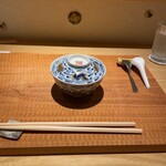 酒事と飯事 黄瀬戸 - おしのぎ　うに茶碗