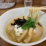 きくや - 真鯛と花咲蟹の荒焚き潮SOBA