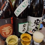 想咲そば処 香凛 - 玉川と米宗を飲み比べ