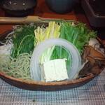 八幡野温泉郷 杜の湯 きらの里 - 主菜(海鮮しゃぶしゃぶ)