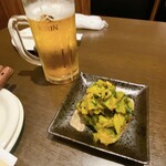 広島風お好み焼 もみじ屋 - 広島菜キムチ