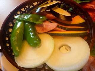焼肉なべしま - 野菜盛り