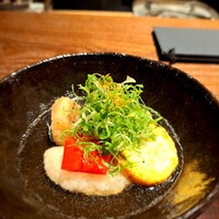 割烹 隆 - ⚫甘鯛揚げだし  ズッキーニ  つくね芋  万願寺とうがらし