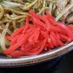 あじわい食堂 - 『焼そば』の紅生姜