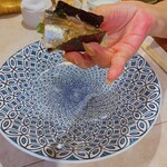 丸喜すし - 鰯　海苔最高に美味しい