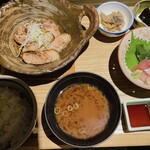 いまが旬 あ・うん - 厚切り焼豚とミニ刺身定食