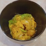 丸喜すし - 旬のレタスと木耳・太刀魚　丼　温かいのが嬉しい