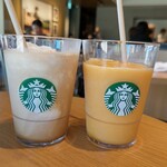 STARBUCKS COFFEE - エスプレッソアフォガードフラペチーノとマンゴーパッションティーフラペチーノ