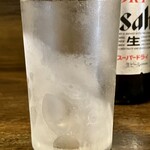 藤井屋 - 冷凍庫で凍らせたグラス