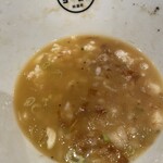 Ichimaru Ramen - 残ったスープに小ドボン投入