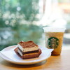 Starbucks Coffee - エスプレッソアフォガードフラペチーノ tall (￥573)、ティラミス (￥450)