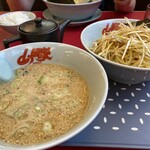 Ramen Yamaokaya - 醤油つけ麺(¥790)+白髪ねぎ(¥140)