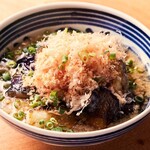 Fried eggplant ohitashi