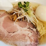 アルセントロ - 冷たい塩ラーメン¥850+柚子だし半熟卵¥100