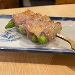 Yakitori Tanakaya - 肉巻きアスパラ串
