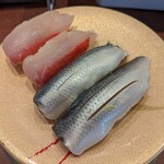 寿司の魚常 - 金目鯛と小肌