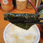 ラーメン 末廣家 - 海苔巻きライス！！٩(˶ᐢωᐢ˶)و