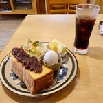 ふらっとCAFE - アイスコーヒー 460円
                                モーニング(小倉) 0円