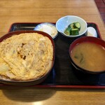 Shibazaki Shiyokudou - かつ丼大盛り（税込700＋100＝800円）