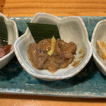Sakanaya Uokiku - 珍味おまかせ3種