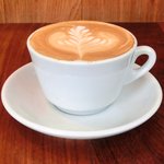 まちのパーラー - ローストポーク 1100円 のカプチーノ