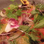 Felicelina - 三陸産　釣アイナメ　カルパッチョ仕立て　柑橘の香り；アップ