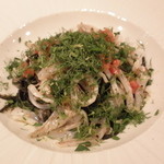 Felicelina - 仙崎産　白イカ　スパゲッティ　イカスミのソース　レモンの香り