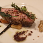 Felicelina - スペイン産　イベリコ豚骨付きロース　炭火焼き　万願寺とうがらしとEXVオイルの香り