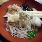 大正庵 - 皿そば 箸上げ