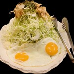 广岛风味鸡排Hiroshima style chicken cutlet
