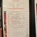 Tanaka of Tokyo - menu1