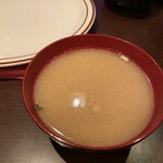 Tanaka of Tokyo - miso soup 海老の出汁が効いててこれうまい！