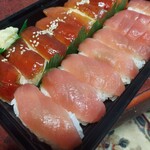 天下寿司 - づけまぐろ、まぐろ