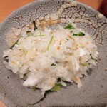 日本料理 晴山 - 鱸と鳴門産海苔の土鍋ご飯